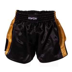 Thai Shorts Schwarz/Gold M
