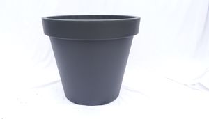 E&K Übertopf Ø 80 cm Pflanztopf Blumentopf Pflanzkübel "Ecken und Kanten" Kübel - Farben: anthrazit, weiss, grau XXL groß