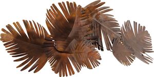 QAZQA - Art Deco Art Deco Wandleuchte Kupfer 105 cm 2-flammig - Lauf I Wohnzimmer I Schlafzimmer - Stahl Organisch - LED geeignet E27