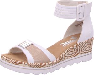 Rieker Keilsandaletten 67191-80 Damen 31353534373639 Weiß 36 EU