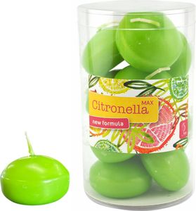 Gala Schwimmkerzen Citronellagrün Ø 45 x 30 mm - 20 Stück