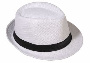 Panama Hut Fedora Strohhut Weiss 58
