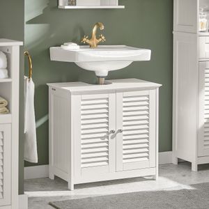 SoBuy Kúpeľňová skrinka Vanity Unit Umývadlová základná skrinka biela FRG237-W