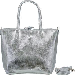 Hausfelder Manufaktur Handtasche Metallic SILBER onesize Hausfelder Manufaktur Handtasche Metallic SILBER onesize