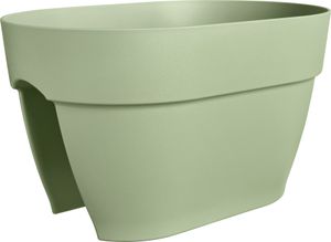 elho® Vibia campana Geländerkasten Flower Bridge Pistaziengrün 40 cm - Kunststoff