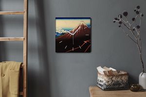 Coloray Hodiny Unikátní 30x30 cm  Tiché hodiny Pro obývací pokoj a kuchyň Nástěnné hodiny Plátno Bílé ručičky hodin - Pole poblíž špičky