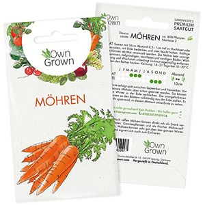 Möhren Samen: Premium Möhren Saatgut zum Anbau von ca. 800 Möhren Pflanzen – Karotten Samen für den Garten – Gemüse Samen – Samen Gemüse – Gemüse Pflanzen Samen für die Gemüse Anzucht von OwnGrown