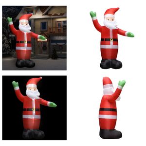 vidaXL Aufblasbarer Weihnachtsmann mit LEDs Weihnachtsdeko IP44 4,5 m - Aufblasbarer Weihnachtsmann - Aufblasbare Weihnachtsmänner - Weihnachtsmann - Weihnachtsmänner