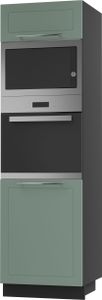Backofenschrank Kvantum Q-D14/RU/60/207 mit Klappe 60cm Korpus- & Frontfarbe wählbar,mint matt,schwarz