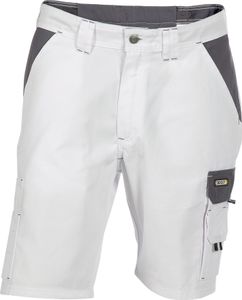 DASSY® Roma Zweifarbige Arbeitsshorts WEIß/ZEMENTGRAU Gr.52 Länge: STANDARD
