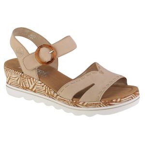 Rieker Damen Sandalen/Sandaletten Beige