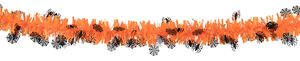 Kostüm Zubehör Deko Girlande orange Spinne Halloween Fasching