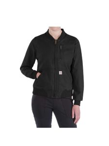 Carhartt Womens 105524 Crawford Bomber Jacke, schwarz , Farbe:Schwarz, Textil:M