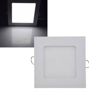 LED Licht-Panel Wand Decke Einbau I Eckig 12-30 cm I 230V I 6-24W I inkl. Trafo I 12mm flach I Lichtfarbe wählbar (neutralweiß, 12 x 12cm)