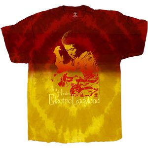 Jimi Hendrix - "Electric Ladyland" T-Shirt für Herren/Damen Unisex RO4495 (XXL) (Rot/Gelb)