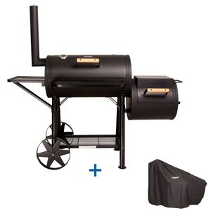 TAINO YUMA Smoker 90kg Set mit Abdeckhaube Holzkohle-Grill BBQ Räucherofen