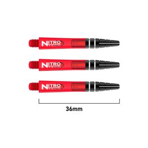 Red Dragon Nitrotech Red short Shafts Red 3,6 cm Dart-Barell