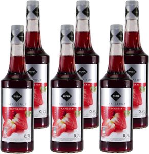 Rioba Strawberry (Erdbeer) Bar-Syrup (6 x 0,7L)