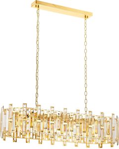 Opviq, Av- AvAUR, Gold, Kronleuchter, 105x90x30 cm, Metallkörper