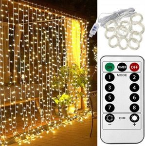 R2Invest Rozprávkový záves 3x3m 300LED