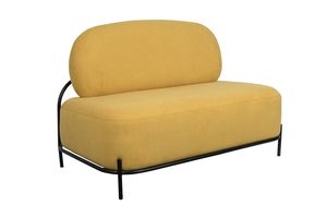 White Label Living Polly Lounge Sofa Retro Look  in Gelb