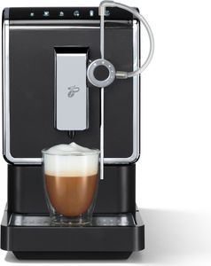 Tchibo Kaffeevollautomat Esperto Pro mit One Touch Funktion für Caffè Crema, Espresso, Cappuccino und Milchschaum, Anthrazit