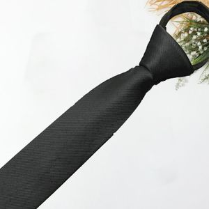 Herren-Business-Krawatte, leicht, verstellbar, vielseitig einsetzbar, einfarbig, seidig, dekorativ, glatt, für Hochzeiten, den Alltag, Krawatte, Kleidungsaccessoire, cooles Schwarz