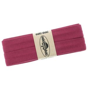 3m Oaki Doki Tricot de Luxe Jersey-Schrägband Einfassband elastisch 65 Farben, Farbe:merlot
