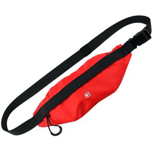 Bauchtasche Hüfttasche Körpertasche Reißverschluss Damen Herren Robust Leicht Rot
