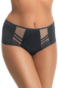 Gorsenia damen slip brazilian unterhose unterwäsche k498 paradise, grau, xxl