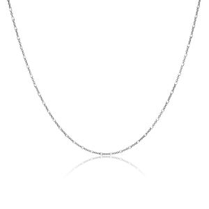Materia Halskette für Frauen Silber 925 - feine Würfel Kette Damen Silberkette filigran 40 45 50 55 60 70cm, Länge Halskette:60 cm
