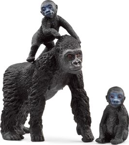 Schleich Wild Life Flachland Gorilla Familie, Spielfigur
