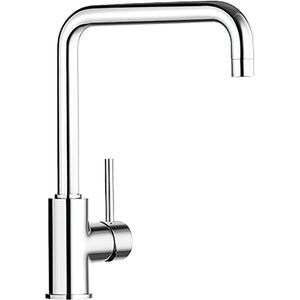Blanco Küchenarmatur Mili druckfest - schwenkbarer Wasserhahn, Metall verchromt