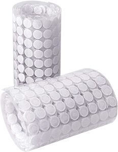 1008 Stück 10mm Klettpunkte Selbstklebend, 504 Paar Self Adhesive Klett Klebepunkte Geeignet für Papier, Kunststoff, Glas, Leder, Metall, Kleidungsstücke (Weiß)