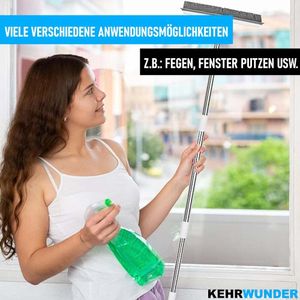 KEHRWUNDER Gummibesen Gummiborsten Abzieher Haarreinigung Kehrbesen Rubber Broom