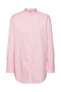 Esprit Bluse mit rundem Ausschnitt, organische Baumwolle, light pink