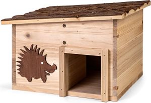 CULT at home Igelhaus Bausatz zum selber bauen - Igelhotel - Igelbau 34x28x22 cm