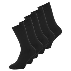 JACK&JONES pánske ponožky bambusové 5-pack - JACBASIC, One Size Black 40-46