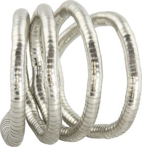 Biegsame Halskette Schlangenkette silberfarben 8mm Kette Armband Biegsame Halskette Schlangenkette silberfarben 8mm Kette Armband