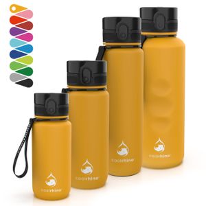 coolrhino Trinkflasche "rhinosport" 350ml I 650ml I 1l I 1,5 Liter für Sport, Outdoor, Schule, Fitness & Kinder - Wasserflasche auslaufsicher und Bpa frei - Flasche für Kohlensäure geeignet