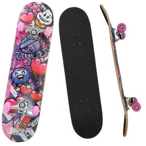 Best Sporting Skateboard Graphic, ABEC 3, max. Belastung 100 kg, Farbe:pink/schwarz