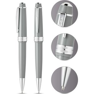 CROSS Kugelschreiber Bailey Light Grau-Lack/Chrom, aus Kunststoff