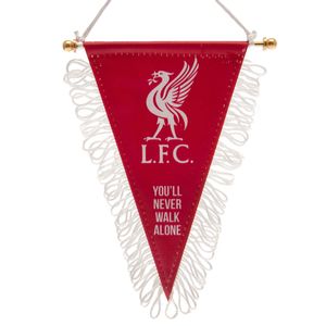 Liverpool FC - Wimpel "You'll Never Walk Alone", Dreieck TA10449 (Einheitsgröße) (Rot/Weiß)