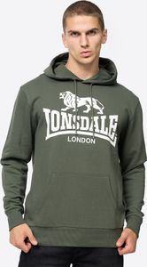 Herren Kapuzensweatshirt normale Passform SHERBORNE Green/White XXL Lonsdale