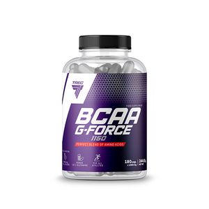 BCAA G-FORCE 1150 - verzweigtkettige Aminosäuren (BCAAs) - L-Glutamin - BCAAs sind die Bausteine der Muskelfaserstruktur - 180 Kapseln