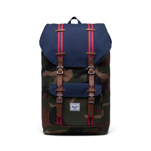Herschel Little America Backpack Laptop Rucksack Trekkingrucksack 10014, Farbe:Woodland Camo/Peacoat/Tan