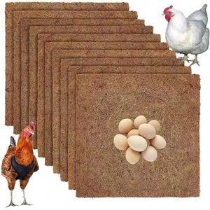10 Stück 33x33cm Hühnernistunterlagen Nistunterlagen Für Hühnerstall Nistmatten Eierunterlage