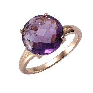 Zeeme Gemstones Ring 925/- Sterling Silber rot 060 (19,1) Amethyst lila 358271174RV
