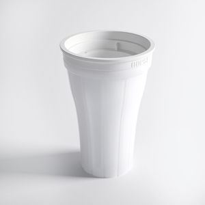 Squeeze Cup Maker, Slush Smoothie Cup, Slushy Maker Cup, Magic Quick Frozen Eisbecher, Ice Shake Cup, Tragbare Hausgemachte Smoothie Becher ( Wei?)