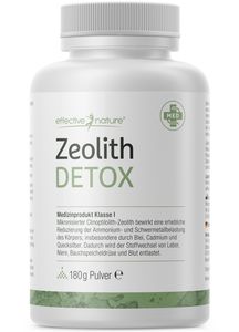 Zeolith Detox Pulver - 180 g - Medizinprodukt zur Bindung von Schwermetallen